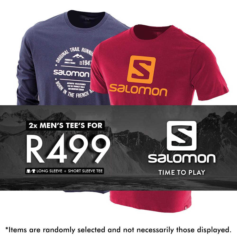 Salomon Israel RETAIL MEN SS AND LS 2 PACK TEES - Mens T shirts - Multicolor (AQJY-95274)